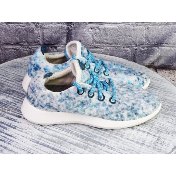 Allbirds Wool Runner Fluffs Teal Women 6 Used In Very Good Condition - Picture 4 of 12